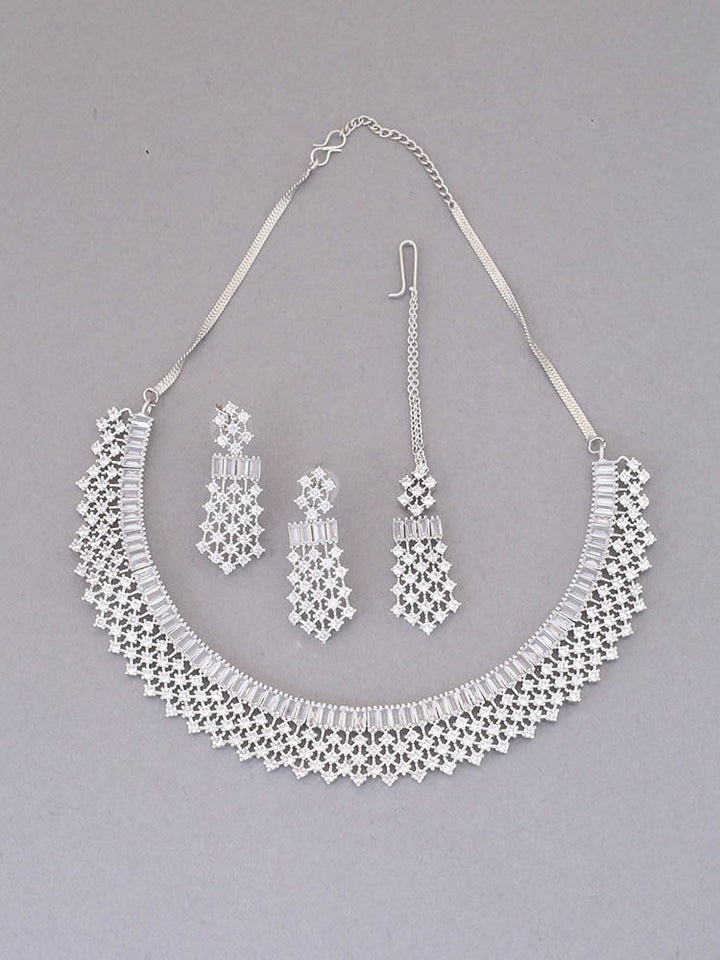 Silver Eirwen Zirconia Jewellery Set