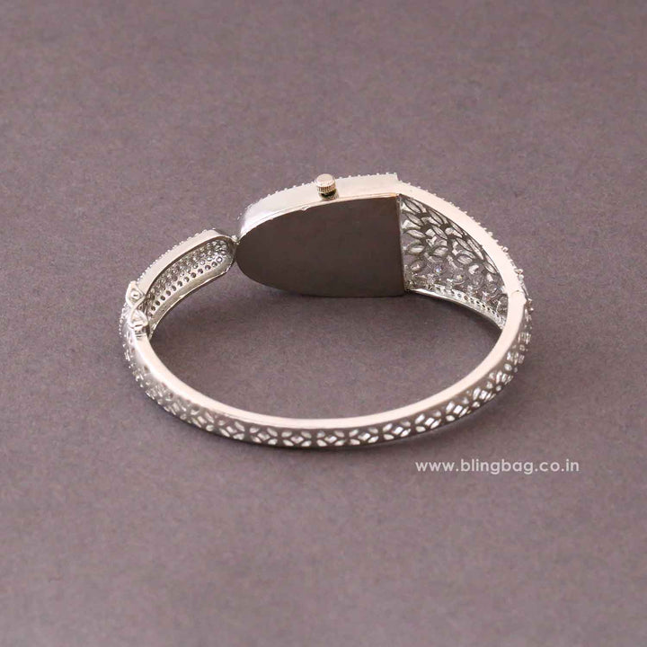 Silver Ellabella Zirconia Watch