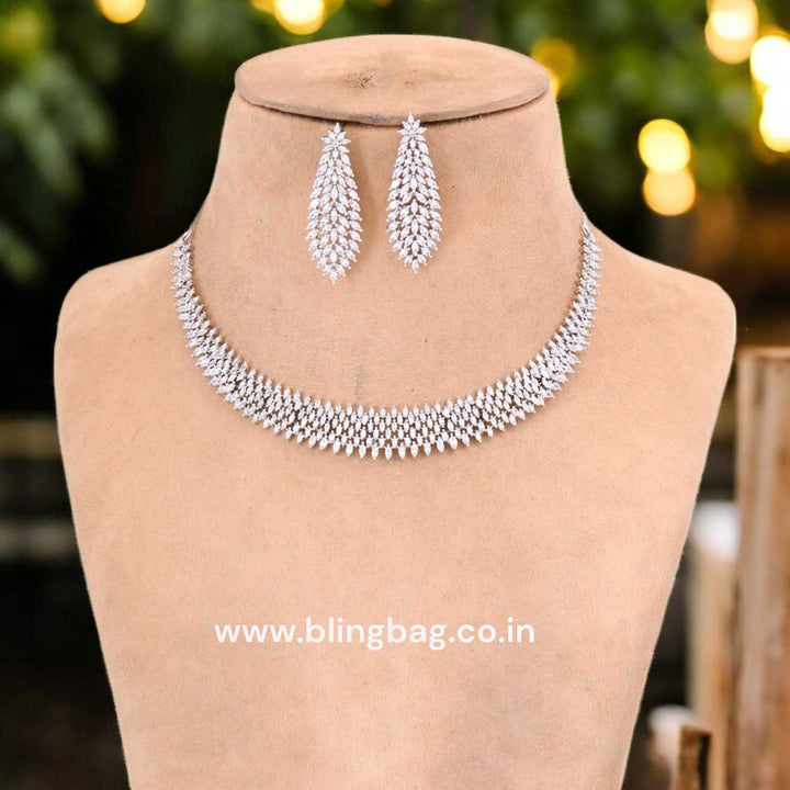 Silver Ellen Zirconia Jewellery Set
