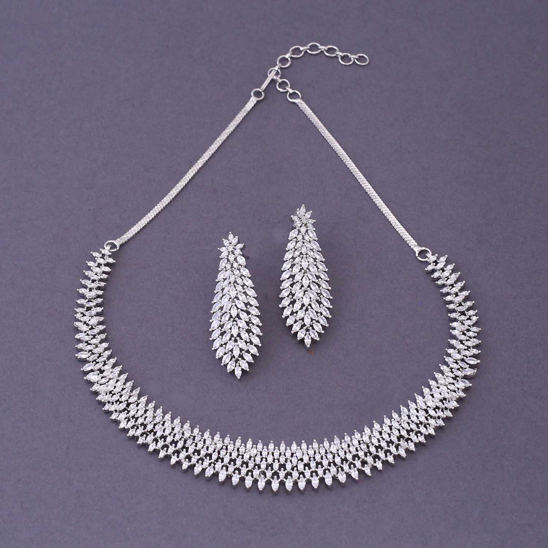 Silver Ellen Zirconia Jewellery Set