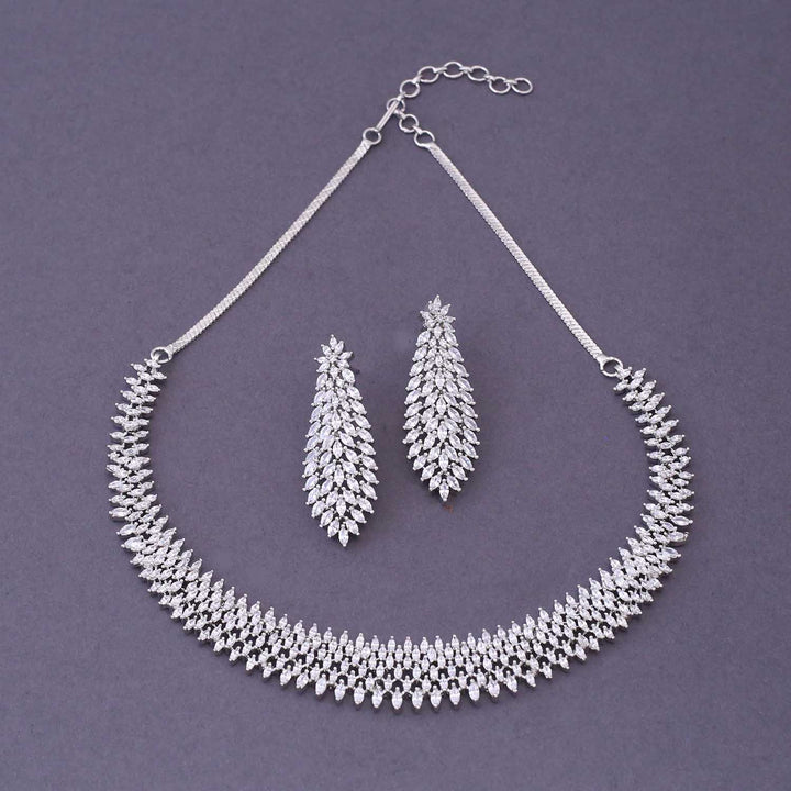 Silver Ellen Zirconia Jewellery Set