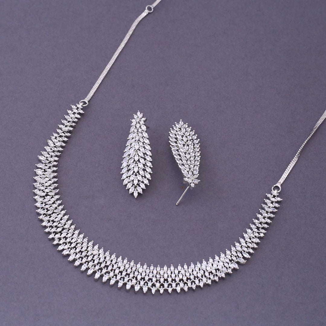 Silver Ellen Zirconia Jewellery Set