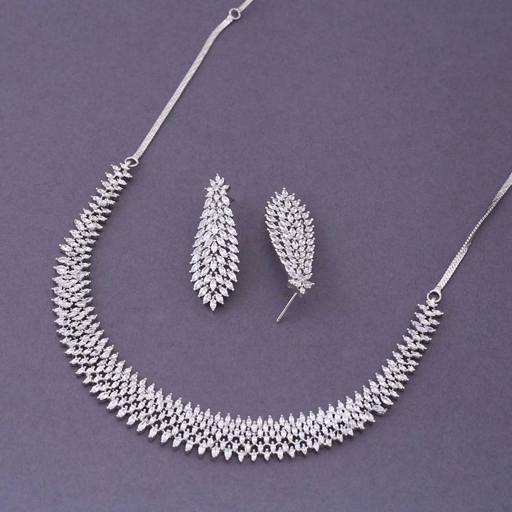 Silver Ellen Zirconia Jewellery Set