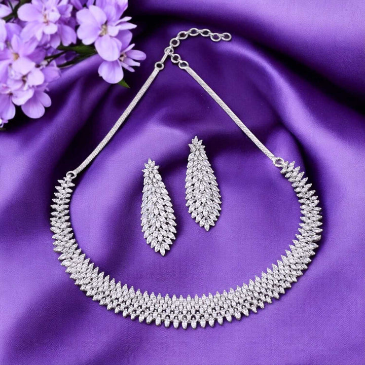 Silver Ellen Zirconia Jewellery Set