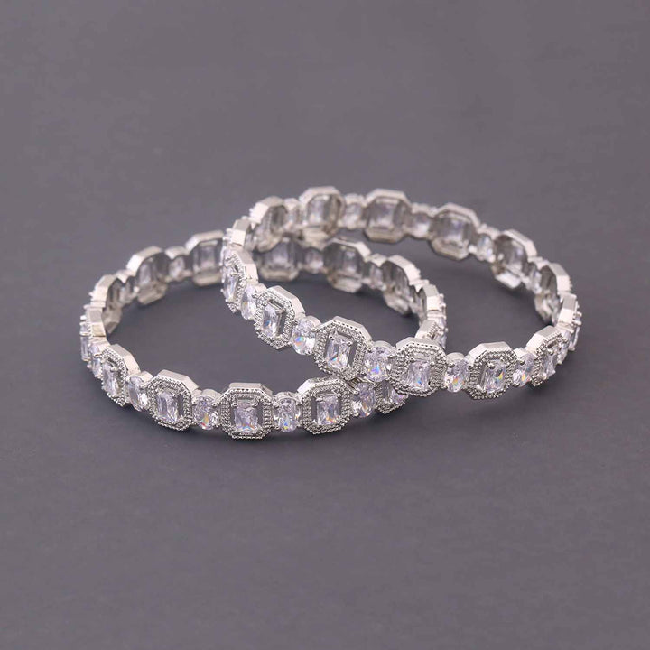 Silver Elowyn Zirconia Bangles
