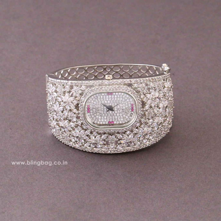 Silver Emmabella Zirconia Watch