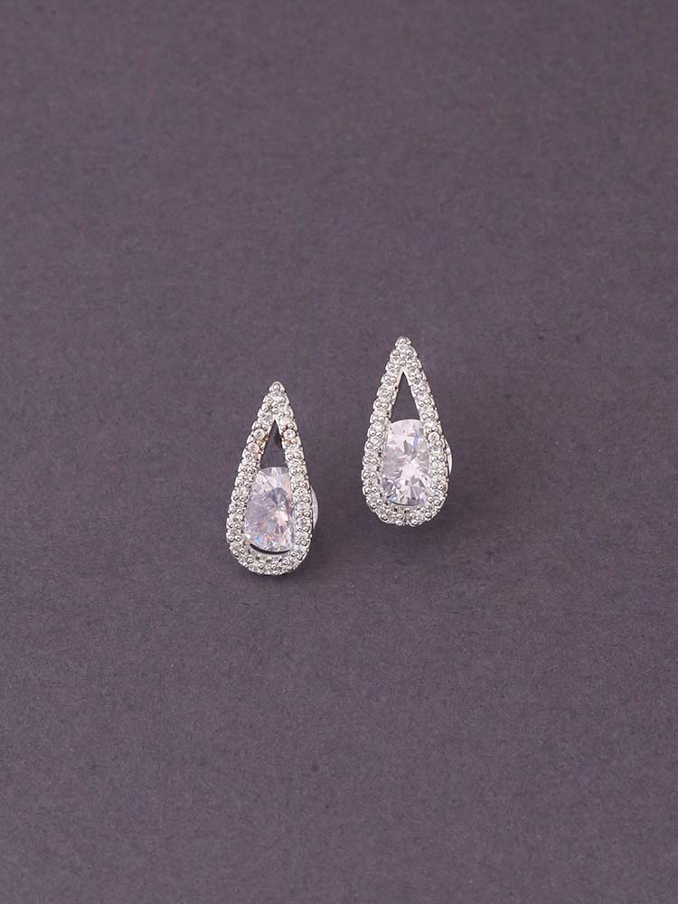 Silver Eui Zirconia Studs