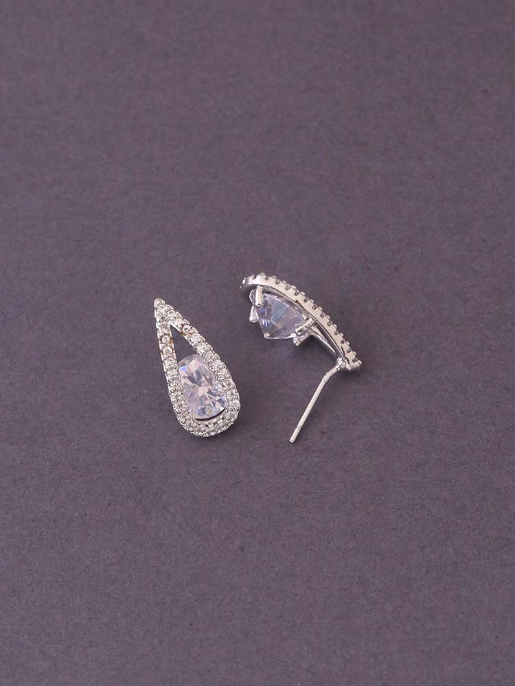 Silver Eui Zirconia Studs