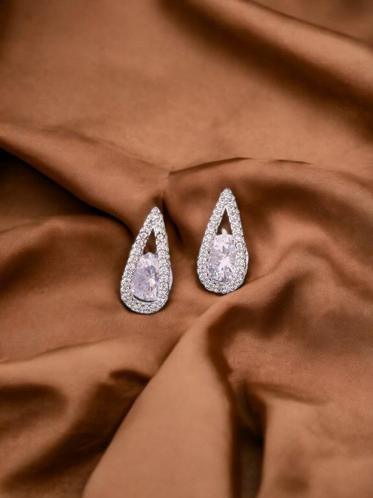 Silver Eui Zirconia Studs