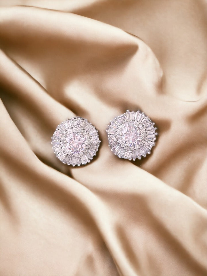 Silver Eulia Zirconia Studs