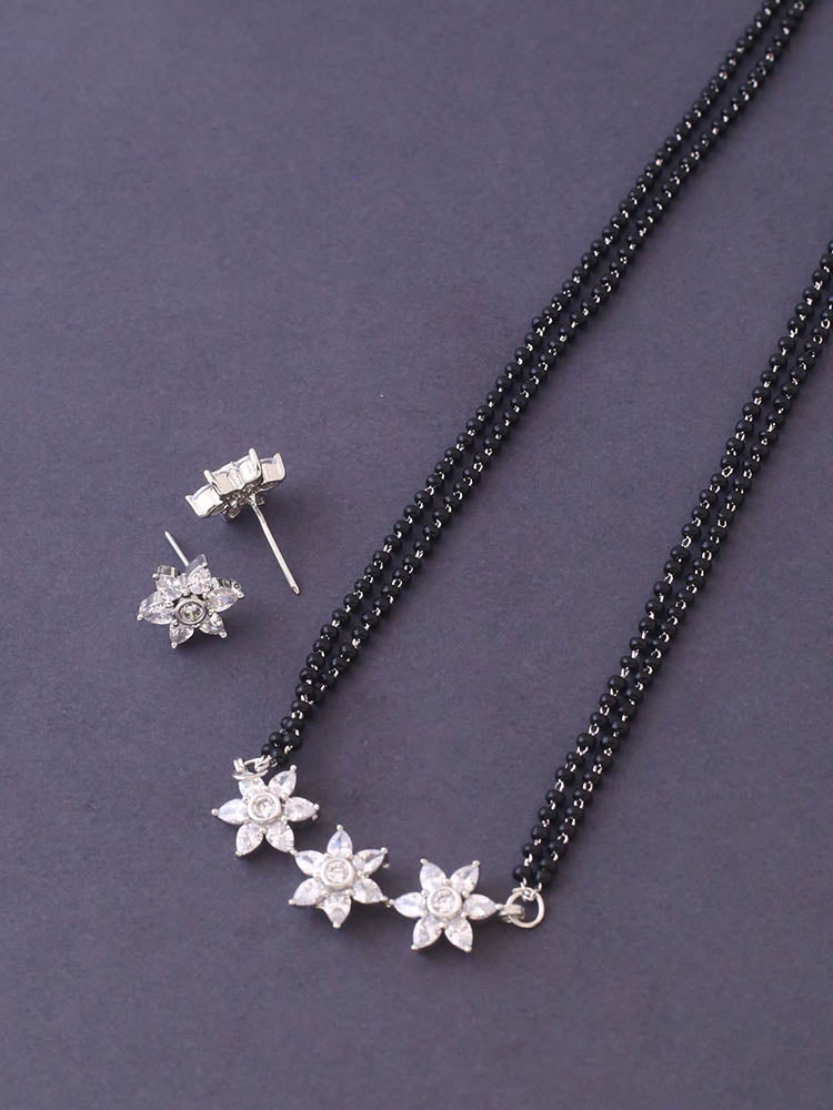 Silver Fajar Mangalsutra Set