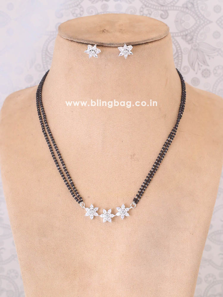 Silver Fajar Mangalsutra Set