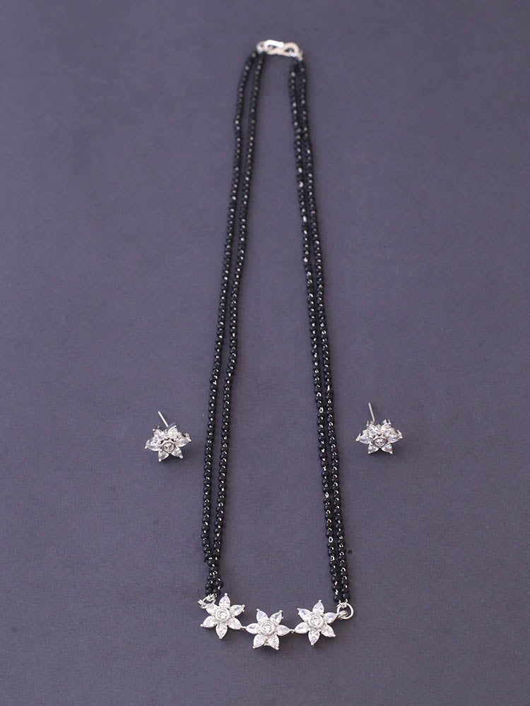 Silver Fajar Mangalsutra Set