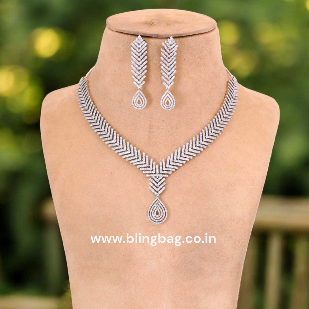 Silver Felicia Zirconia Jewellery Set