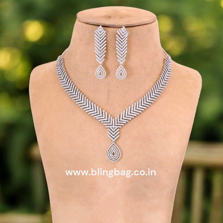 Silver Felicia Zirconia Jewellery Set
