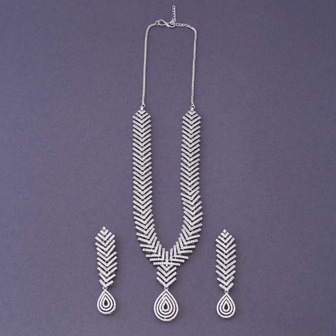 Silver Felicia Zirconia Jewellery Set