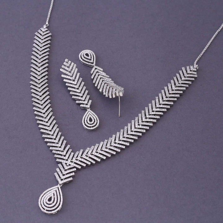 Silver Felicia Zirconia Jewellery Set