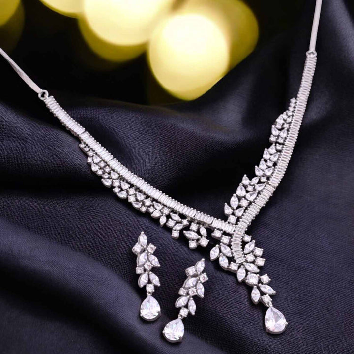 Silver Filippa Zirconia Jewellery Set