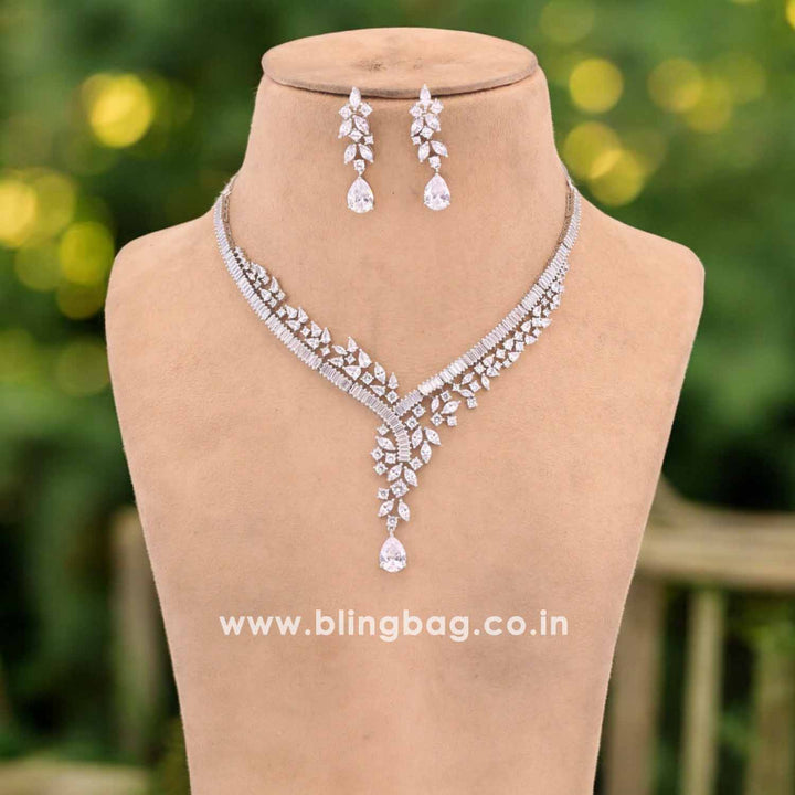 Silver Filippa Zirconia Jewellery Set