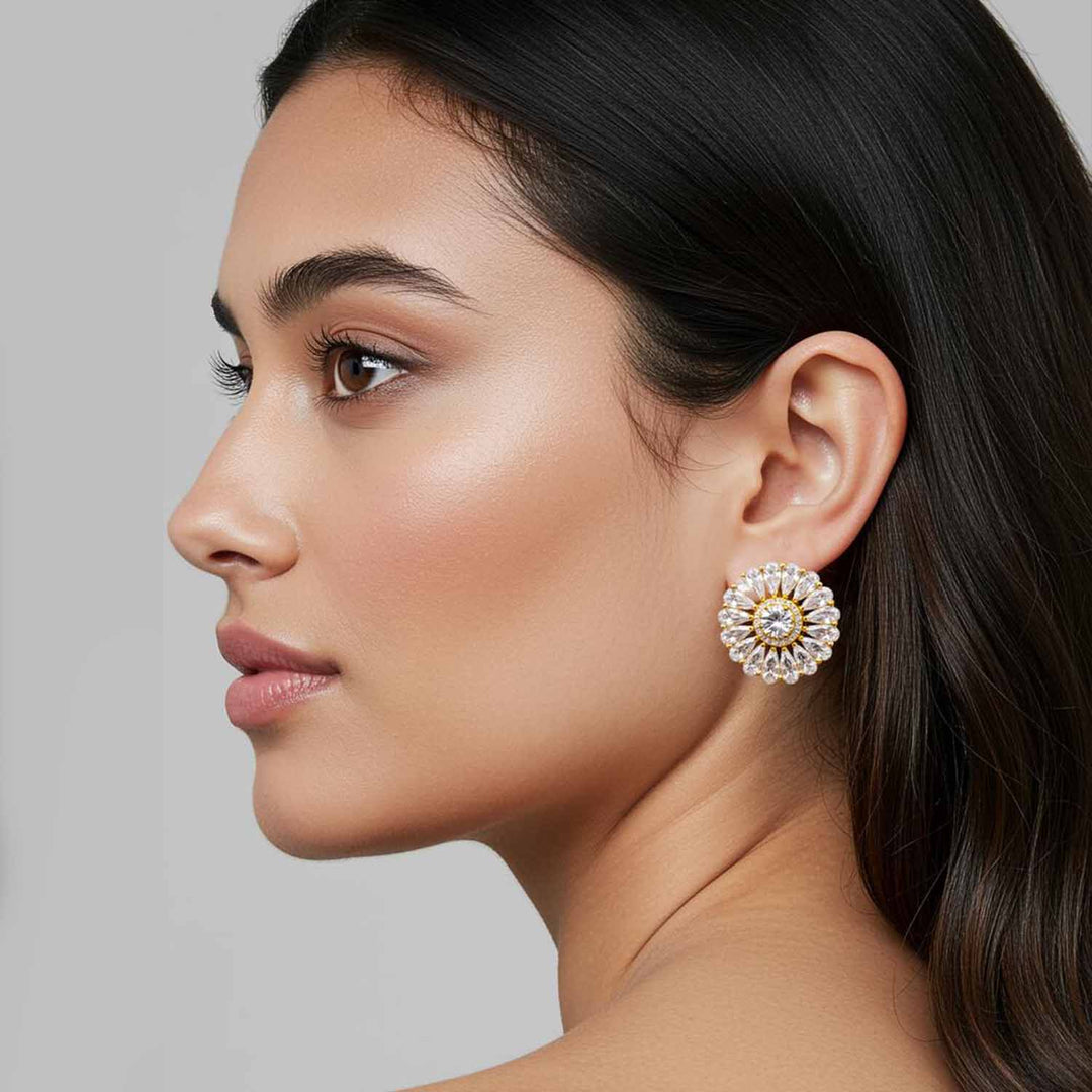 Silver Finnley Zirconia Studs