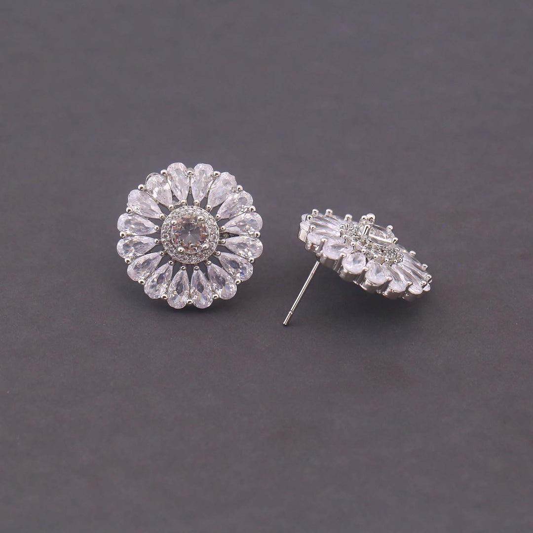 Silver Finnley Zirconia Studs
