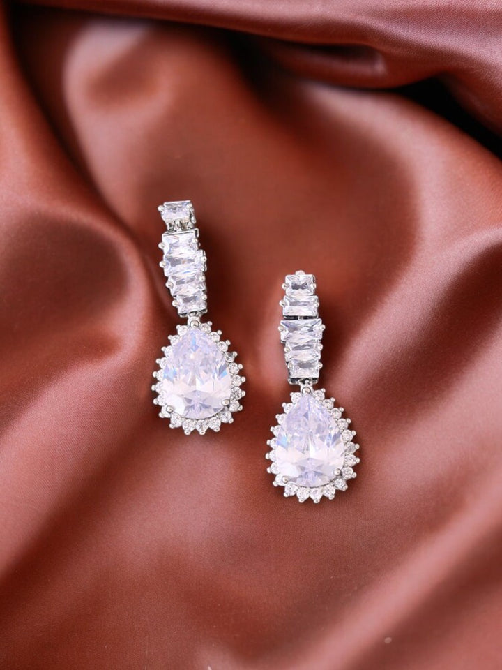 Silver Gracee Zirconia Danglers