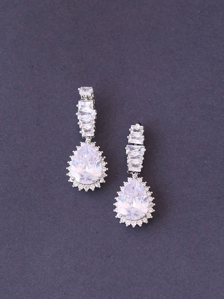 Silver Gracee Zirconia Danglers