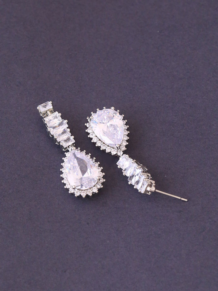 Silver Gracee Zirconia Danglers
