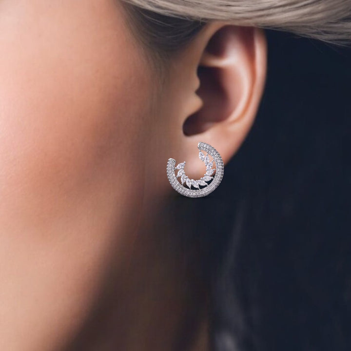 Silver Granny Zirconia Studs