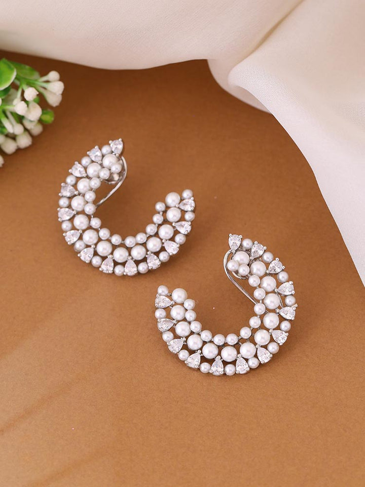 Silver Heloise Zirconia Studs