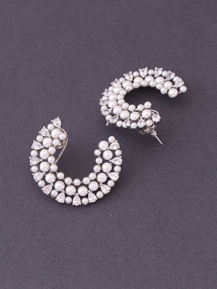 Silver Heloise Zirconia Studs