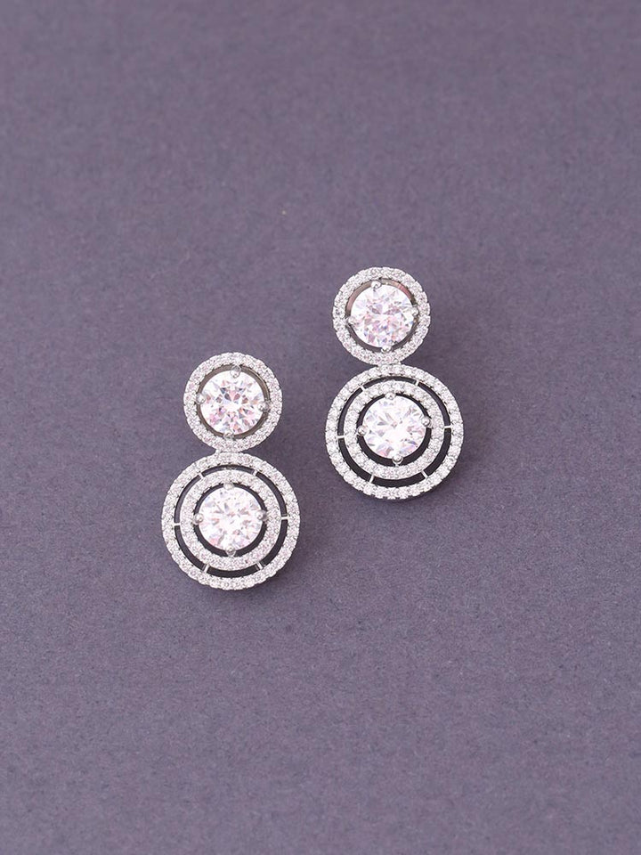 Silver Inaya Zirconia  Danglers