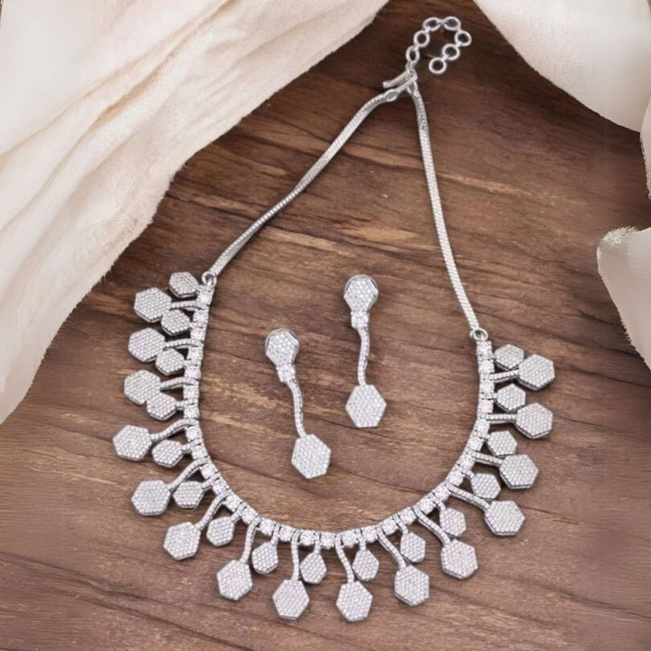 Silver Janelle Zirconia Jewellery Set