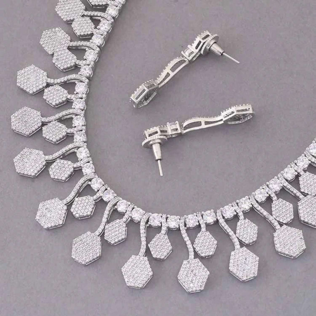Silver Janelle Zirconia Jewellery Set