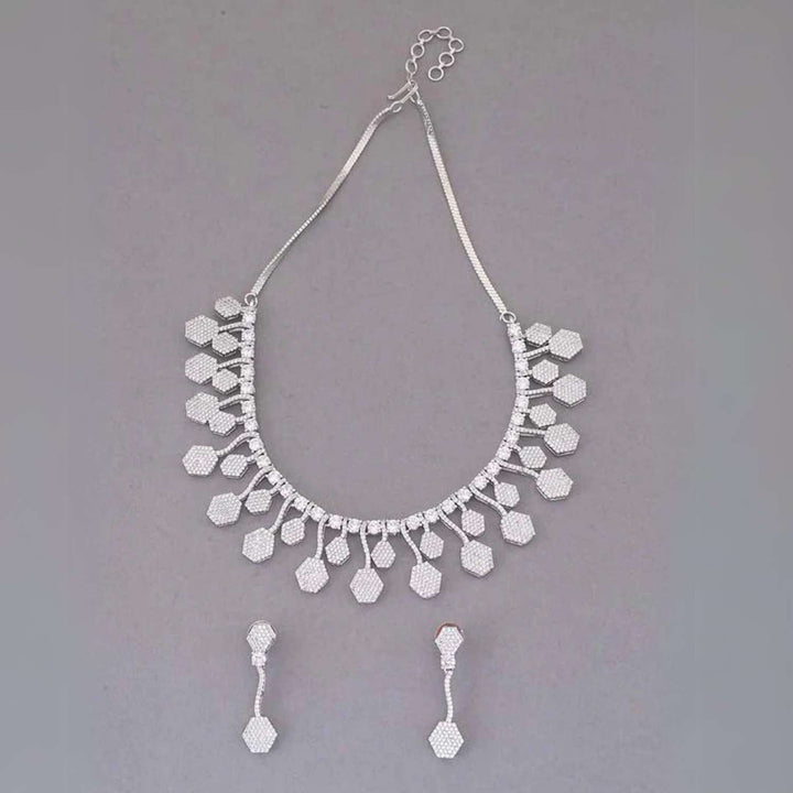 Silver Janelle Zirconia Jewellery Set