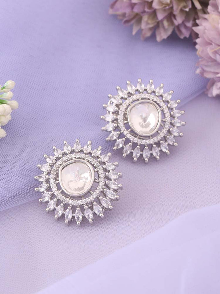 Silver Jocelyn Zirconia Studs