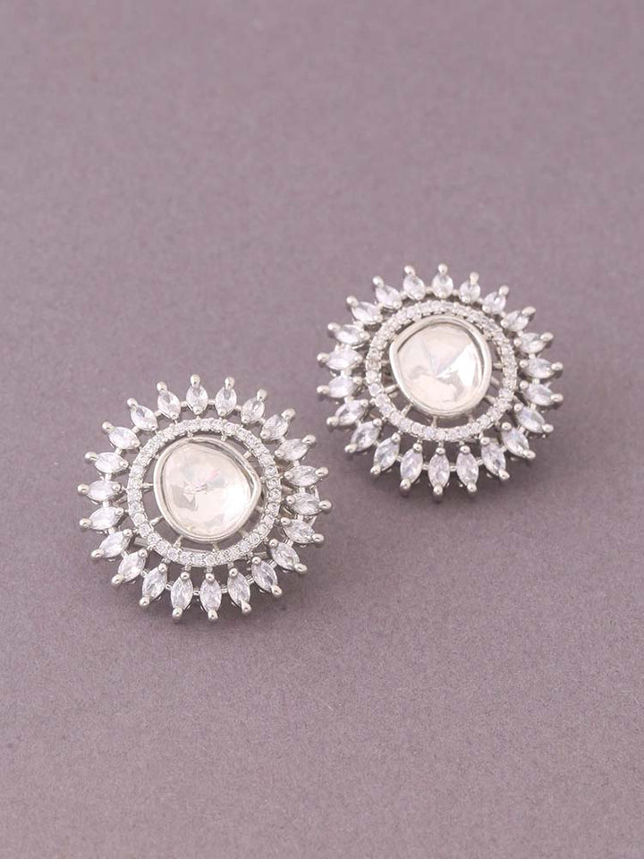 Silver Jocelyn Zirconia Studs