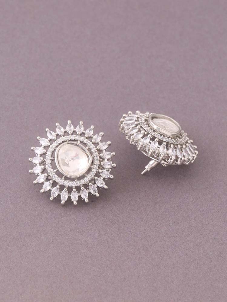 Silver Jocelyn Zirconia Studs