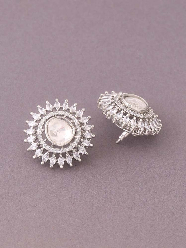 Silver Jocelyn Zirconia Studs