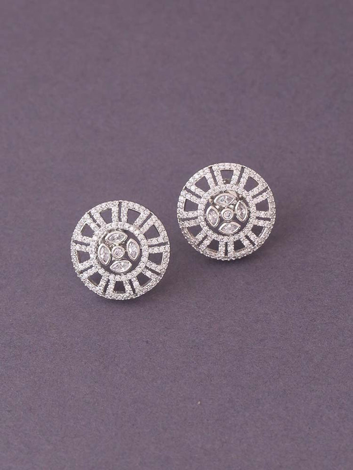 Silver Jona Zirconia Studs