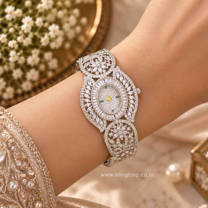 Silver Julialyn Zirconia Watch