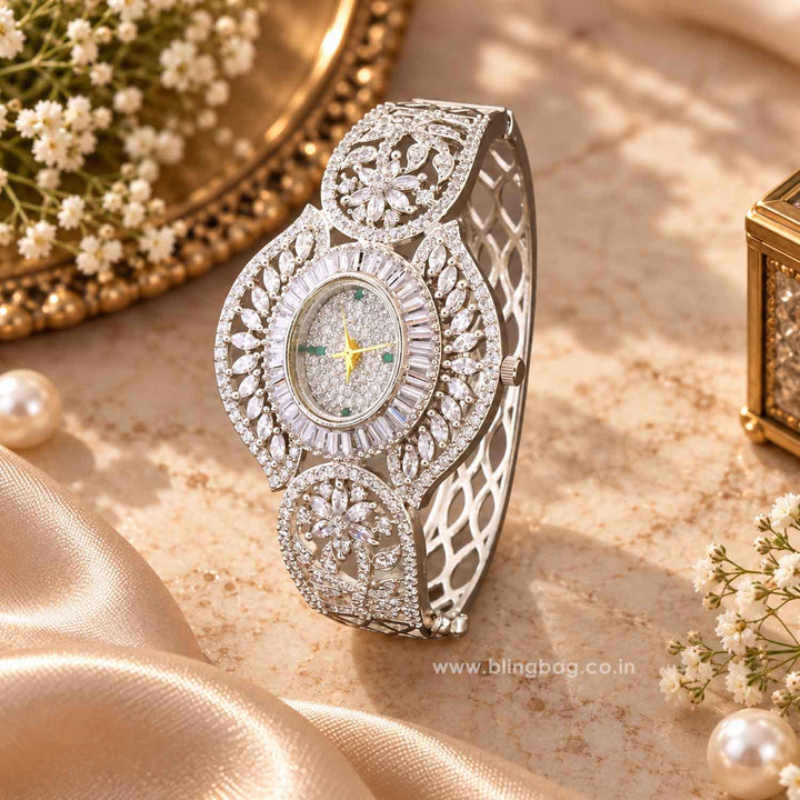 Silver Julialyn Zirconia Watch