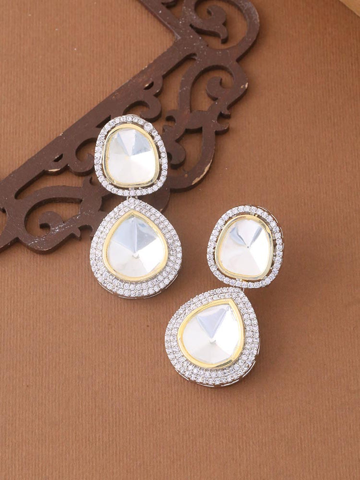 Silver Kassia Zirconia Danglers