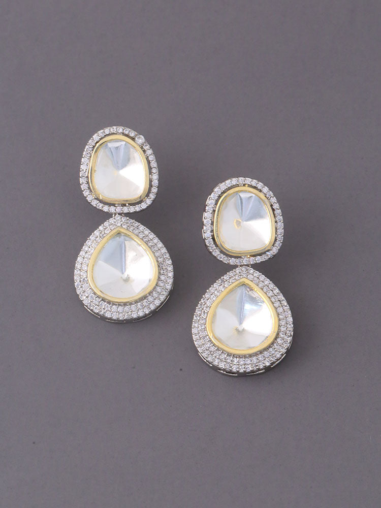 Silver Kassia Zirconia Danglers