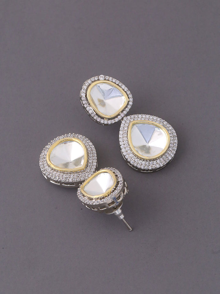 Silver Kassia Zirconia Danglers