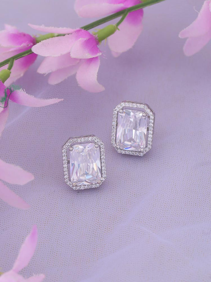Silver Kathryn Zirconia Studs