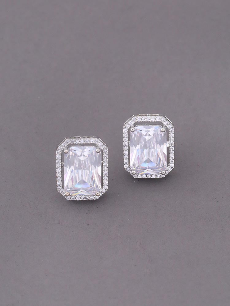 Silver Kathryn Zirconia Studs