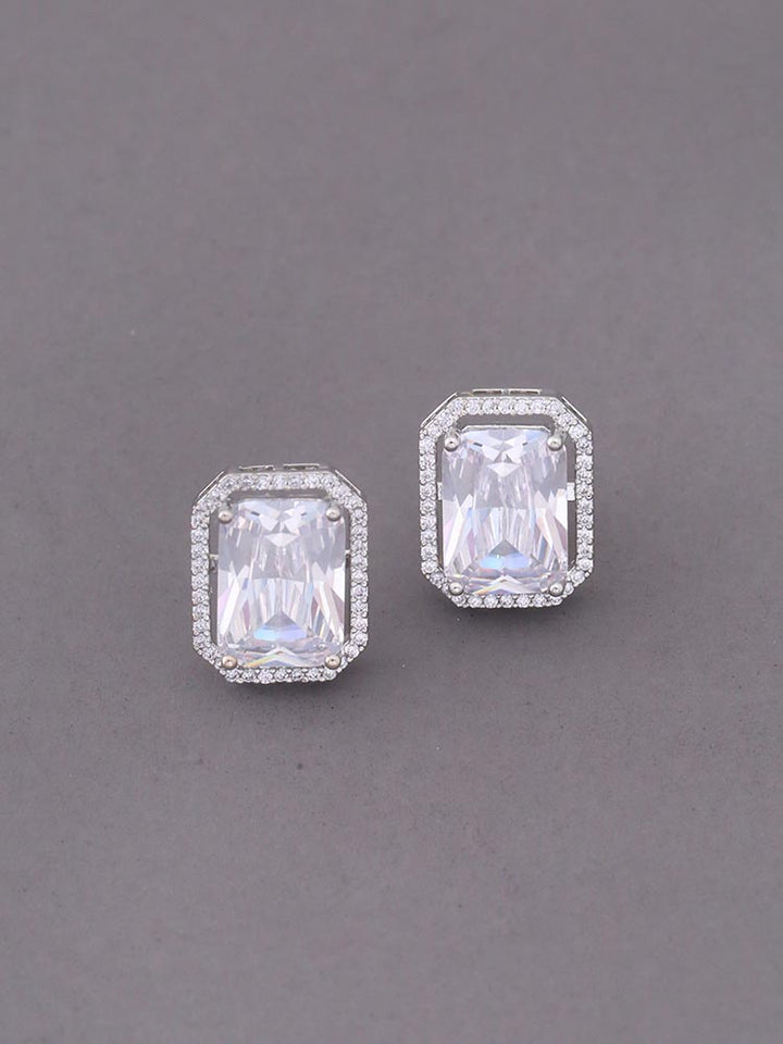 Silver Kathryn Zirconia Studs