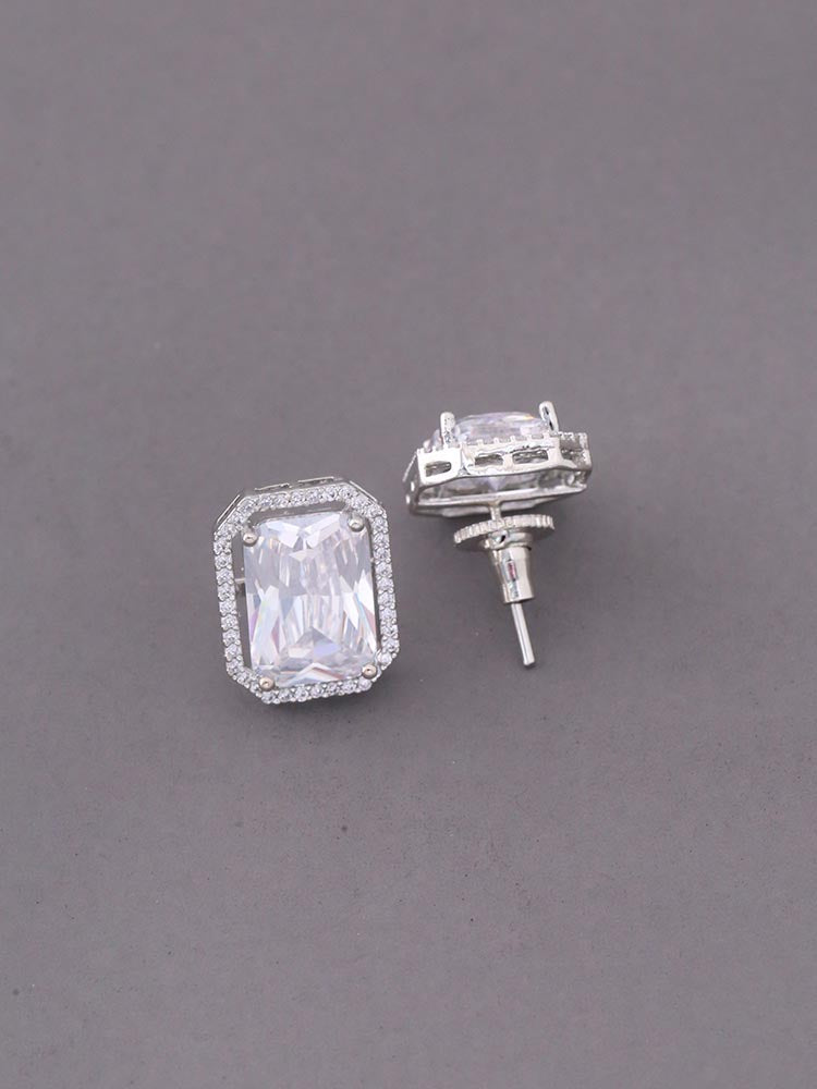 Silver Kathryn Zirconia Studs