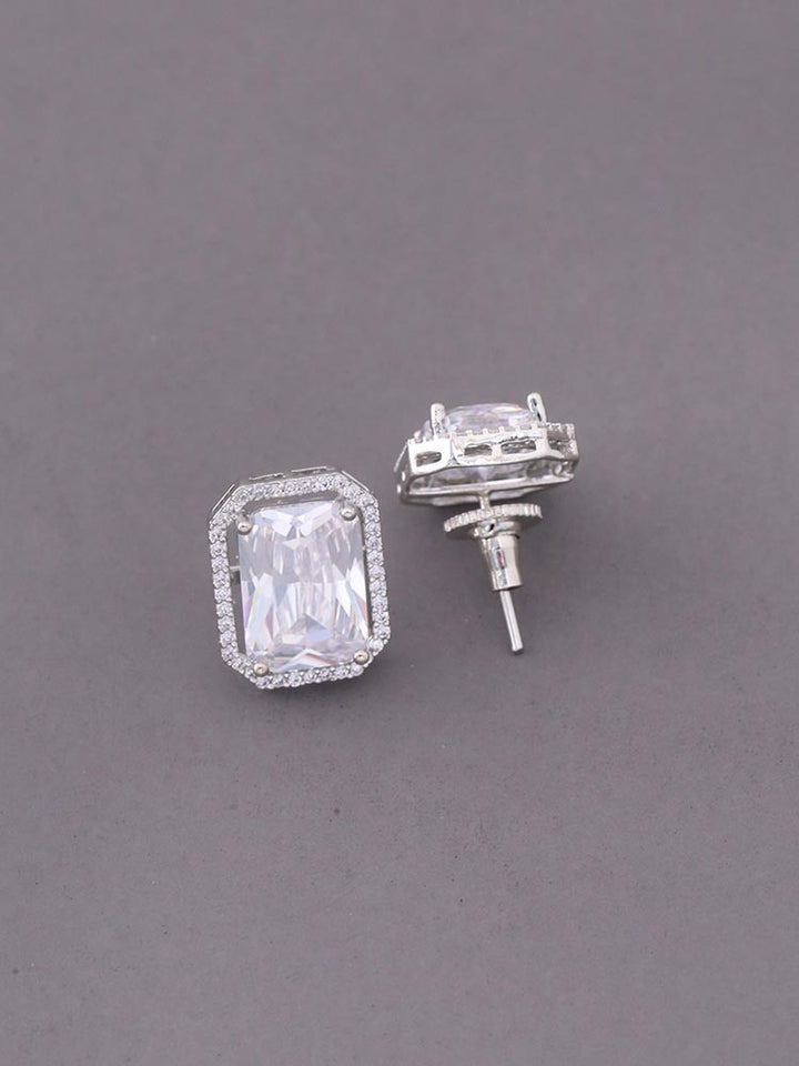 Silver Kathryn Zirconia Studs